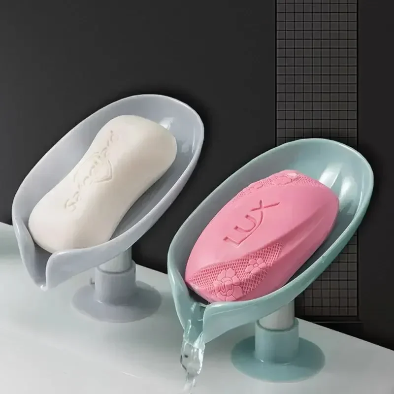 Kitchen Zo - Drain Soap Holder Leaf Shape Soap