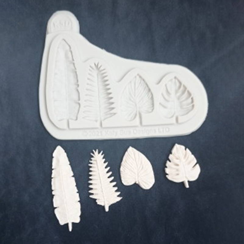 Kitchen Baking Unit - [Y] 4 Units Palm Leaf Chocolate