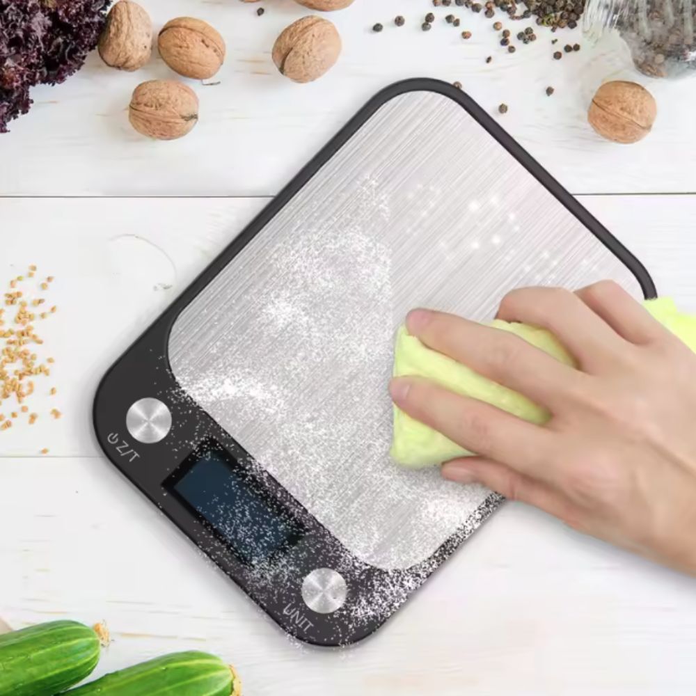 Kitchen Baking Unit - Stainless Steel Electronic Kitchen Scale Rechargeable