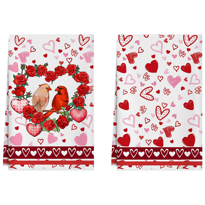 Kitchen Baking Essentials - 2Pcs, Valentine's Day Love Heart and