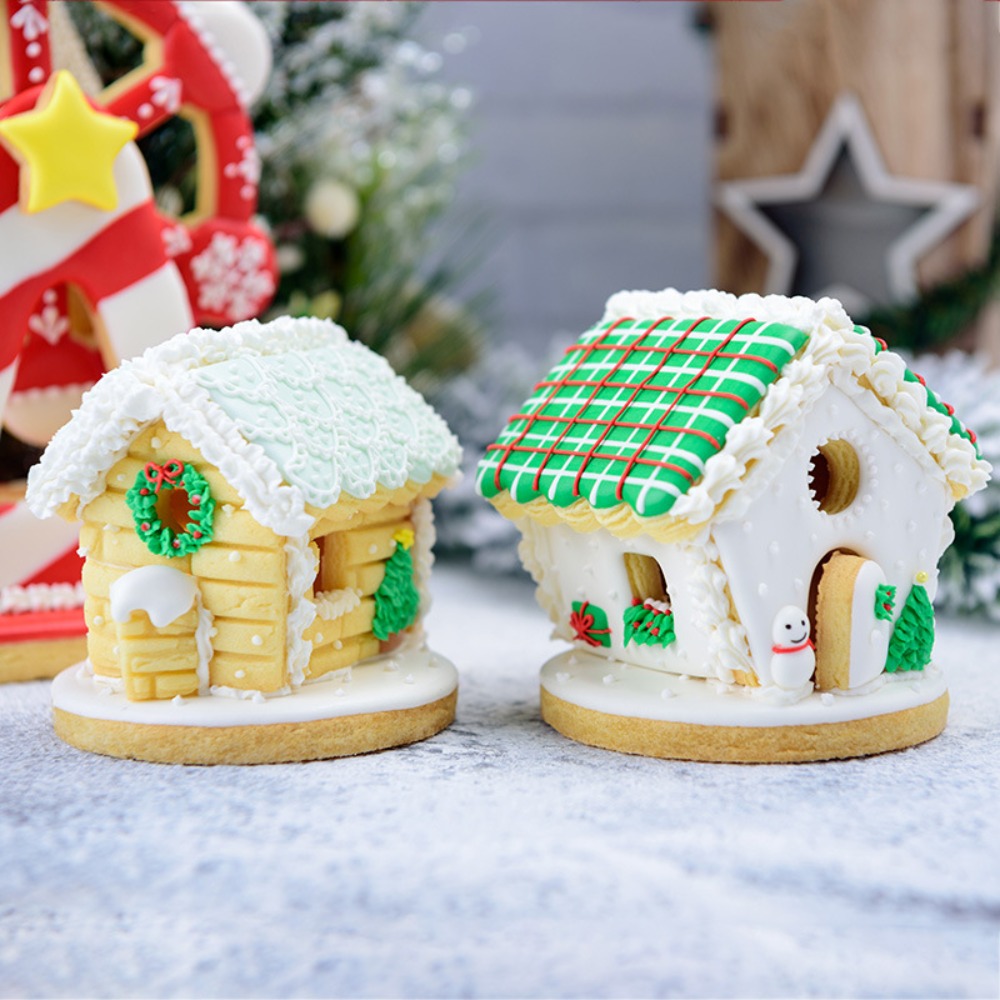 Cookie Cutter Set - 6Pcs Mini Christmas Gingerbread House Cookie