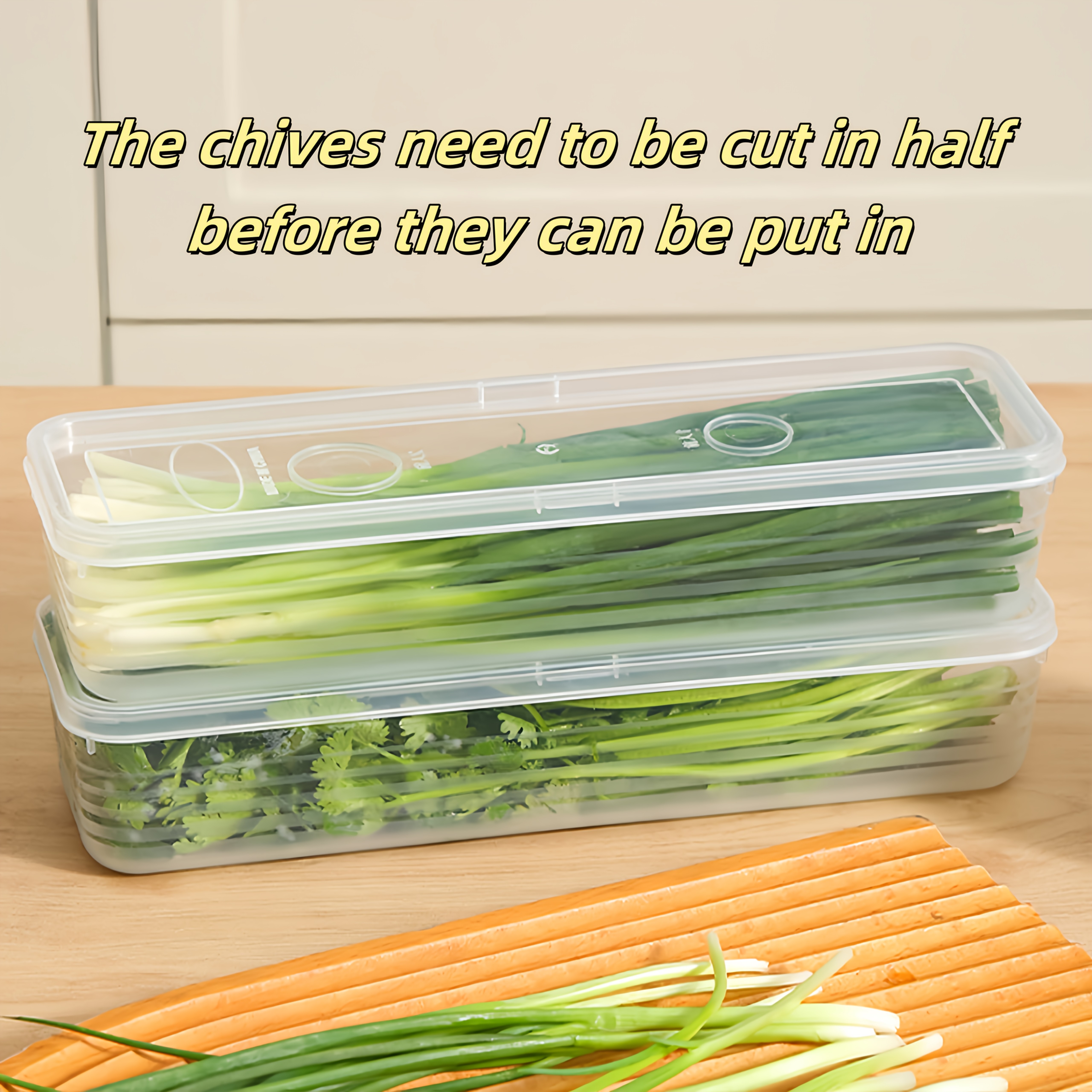 Kitchen Zo - 2/4/6pcs Food Vegetable Storage Containers -