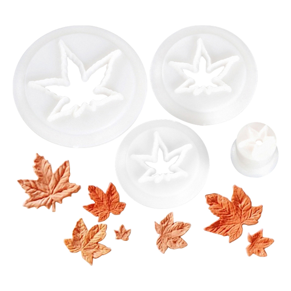 Cookie Cutter Set - Fall Maple Leaf Plastic Cutters Set