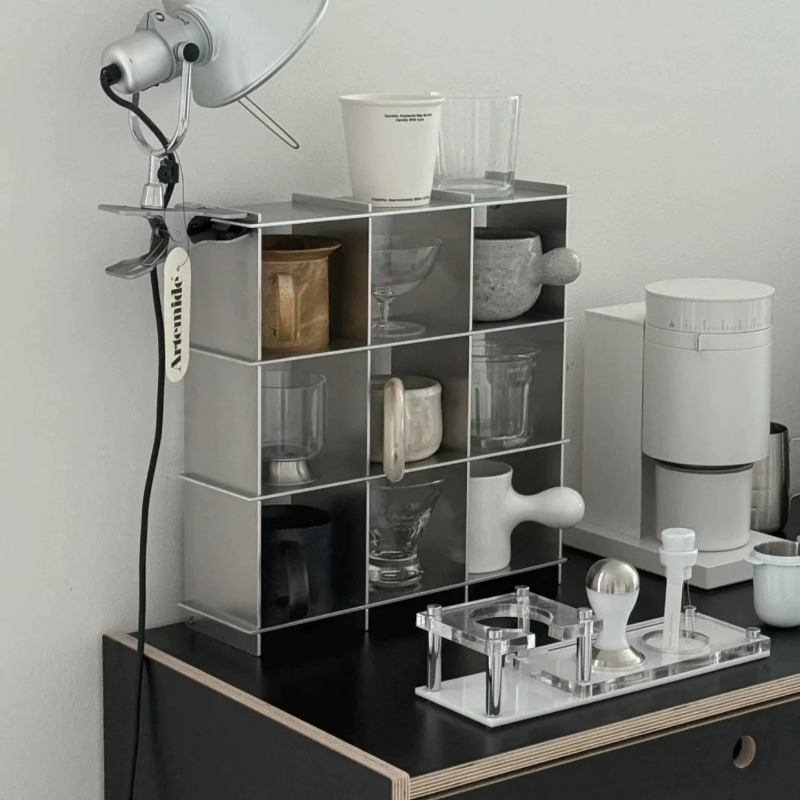Kitchen Zo - Minimalist Aluminum Alloy Countertop Mug Storage