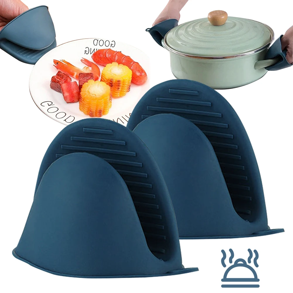 Kitchen Oven Baking Pans - Silicone Oven Mitts Heat Resistant Pinch