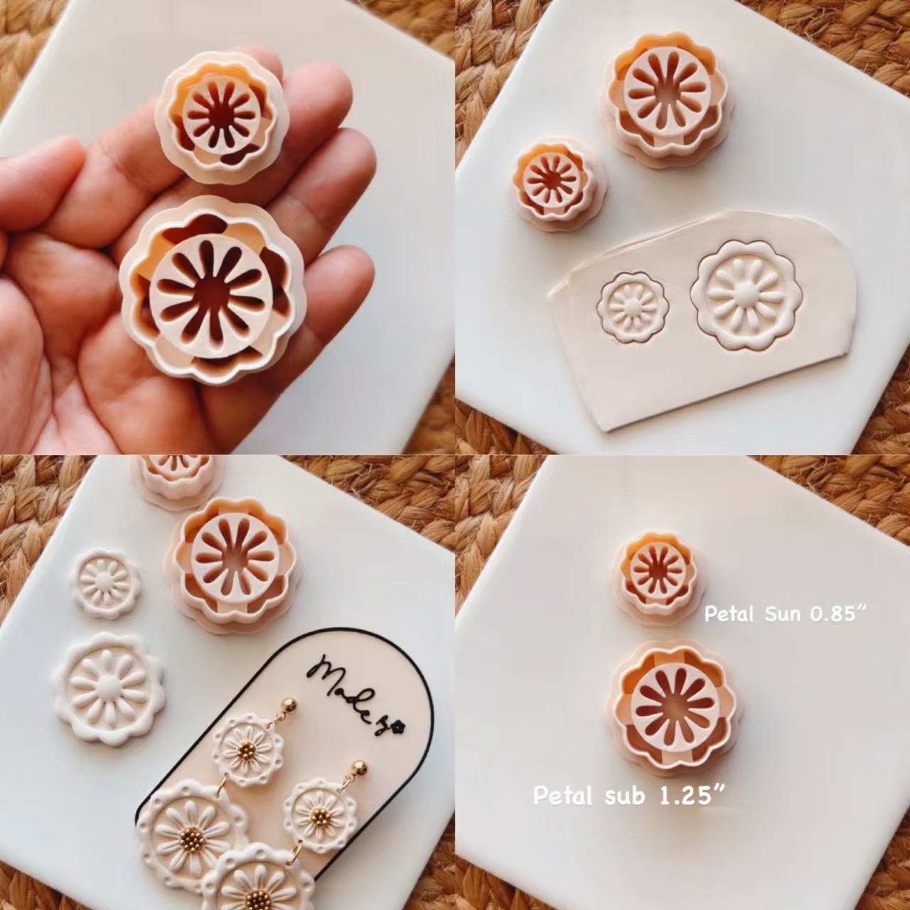 Cookie Cutter Set - Boho Embossed Unique Cutter Sets (5
