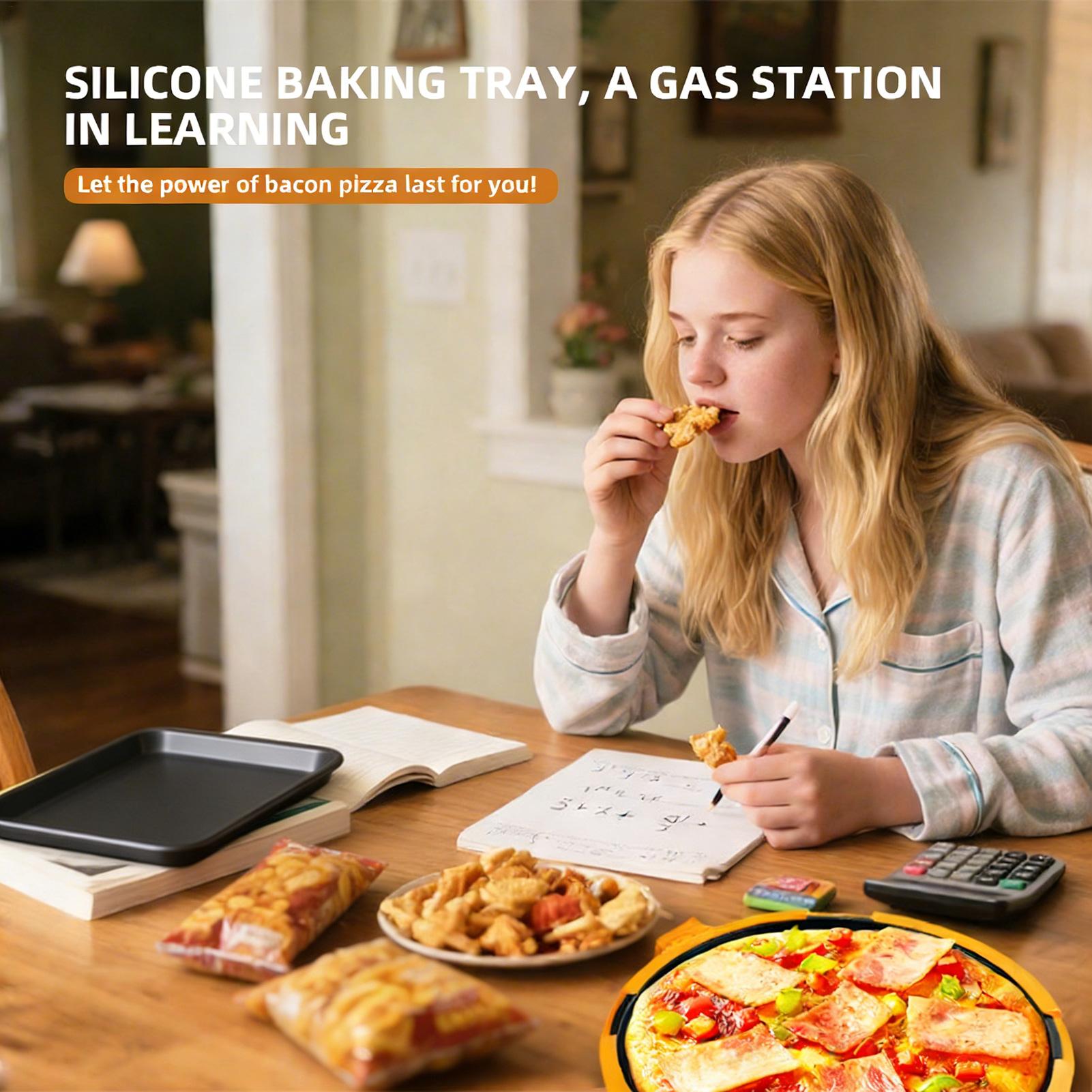 Kitchen Oven Baking Pans - Microwave Grill Pan Quick-Heat Pizza Tray