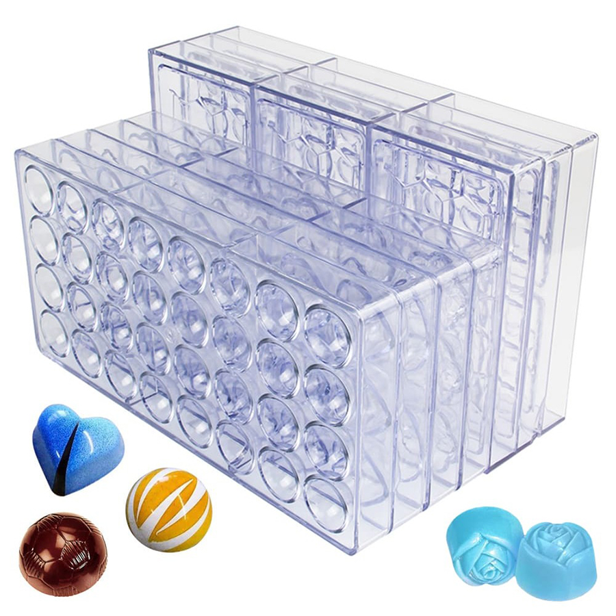 Kitchen Accessories For Baking - 24 Styles Available Plastic Chocolate Mold