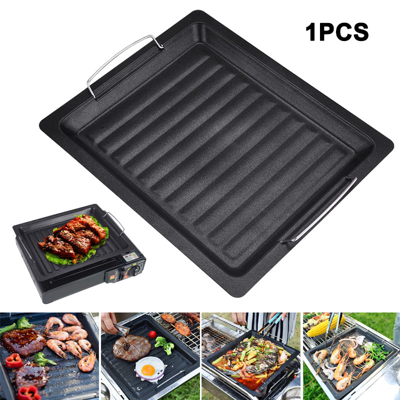 Kitchen Oven Baking Pans - Outdoors Thick Square Grill Pan With