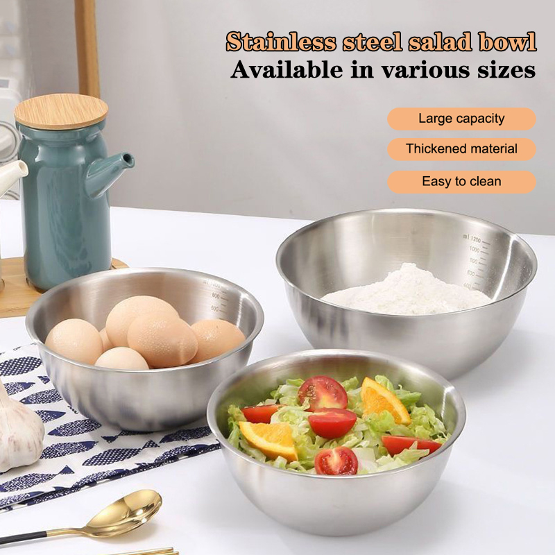 Kitchen Baking Essentials - 1PC Stainless Steel Bowl Set With