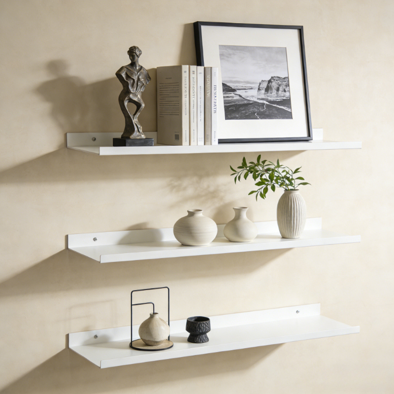 Kitchen Zo - Metal Floating Shelves Wall Mounted Storage