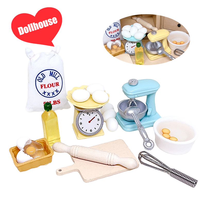 Kitchen Baking - 1Set 1:12 Dollhouse Miniature Flour Egg