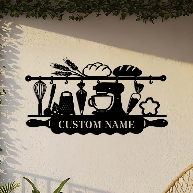 Kitchen Baking - Personalized Kitchen Iron Wall Art, Baking