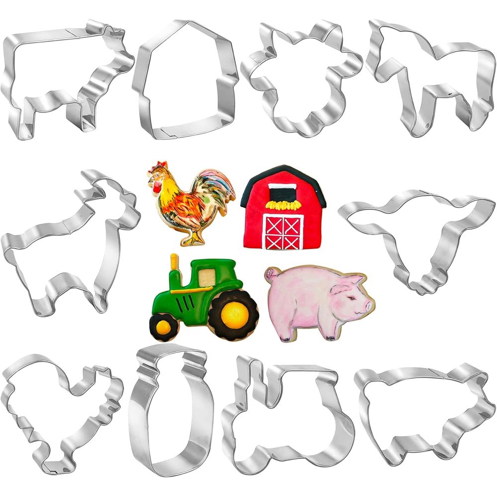 Cookie Cutter Set - 10 PCS Arm Cookie Cutter Set