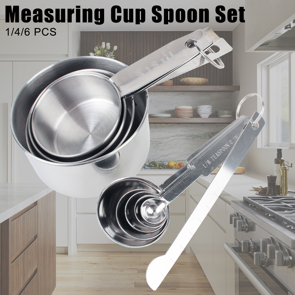 Kitchen Baking Store - Stackable Measuring Cups and Spoons Set