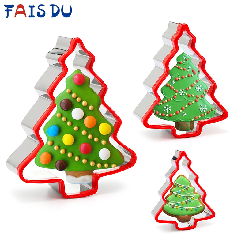 Cookie Cutter Set - FAIS DU 3pcs Christmas Tree Cookie