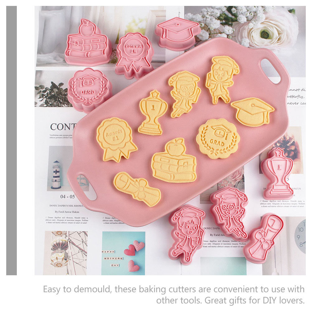Cookie Cutter Set - 8Pcs Graduation Cookie Cutter Set Exquisite