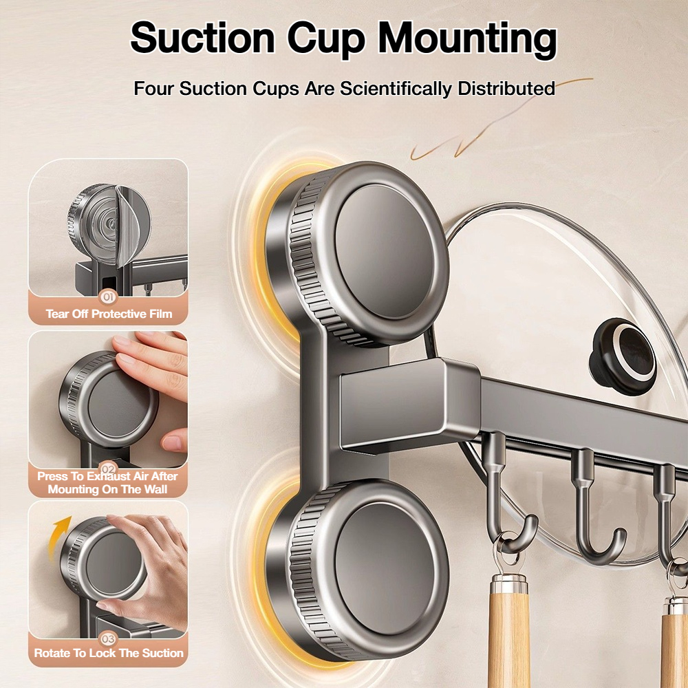 Suction Cup No Punching Wall M - огляд і ціна Kitchen Baking Store