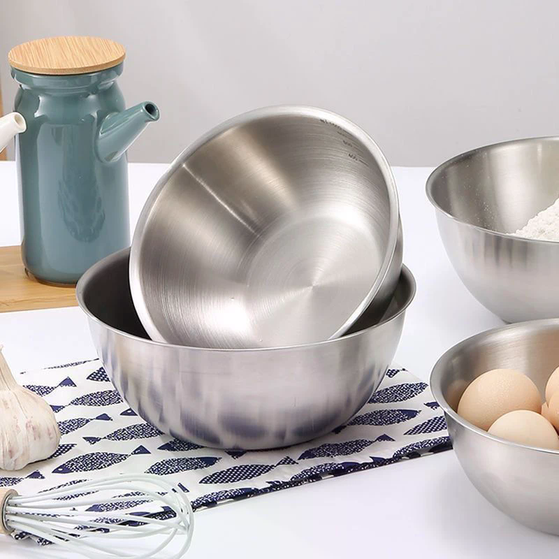 Stainless Steel Bowl Set With  - огляд і ціна Kitchen Baking Essentials