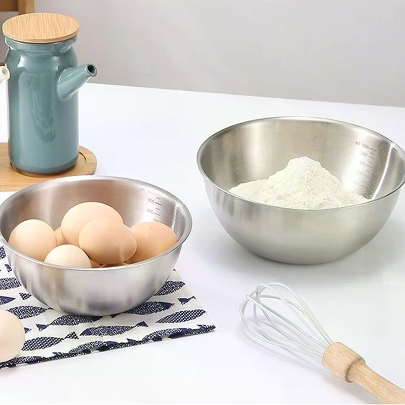 Stainless Steel Bowl Set With  - огляд і ціна Kitchen Baking Essentials