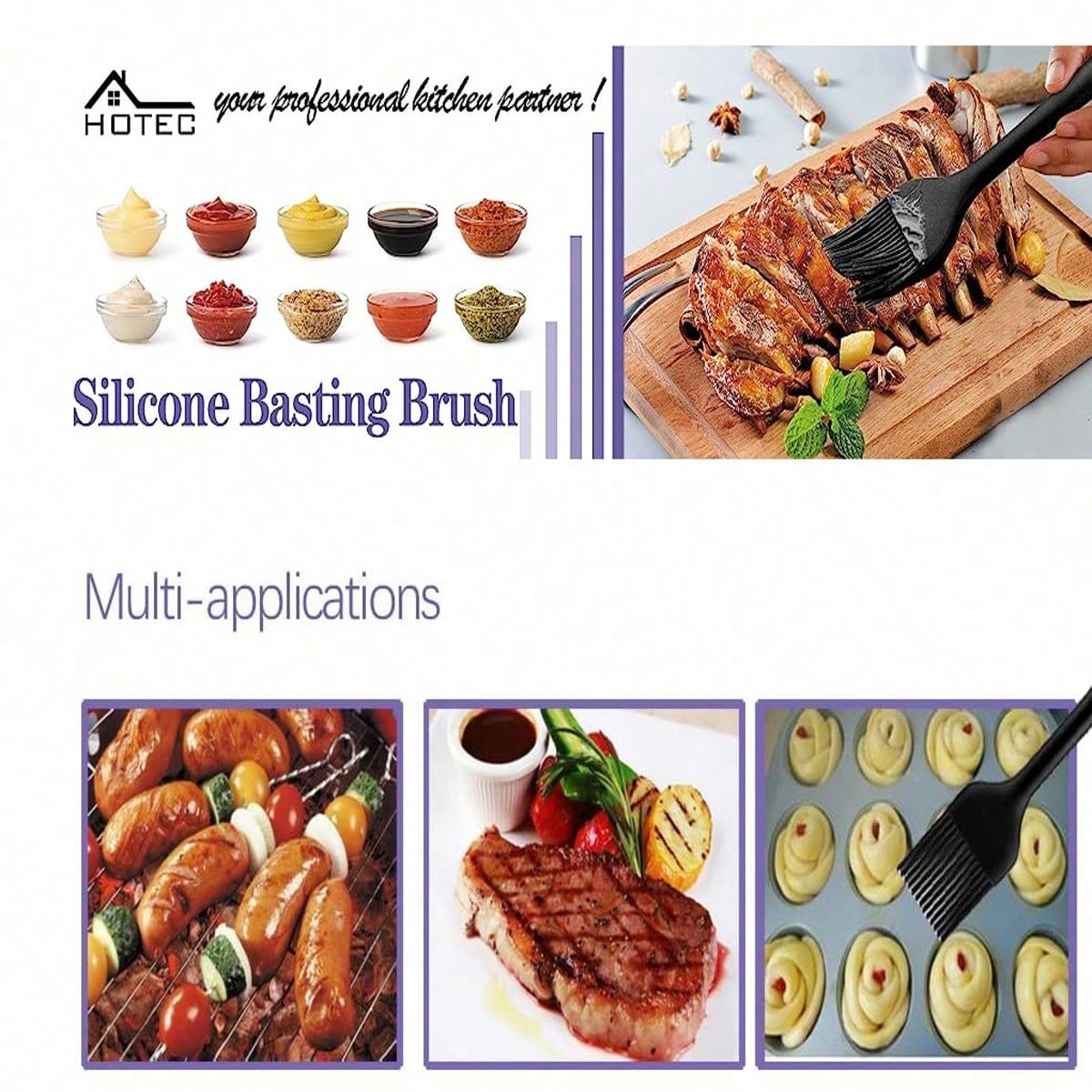 1pc Silicone Baking Brush Heat - огляд і ціна Pastry Brush Silicone