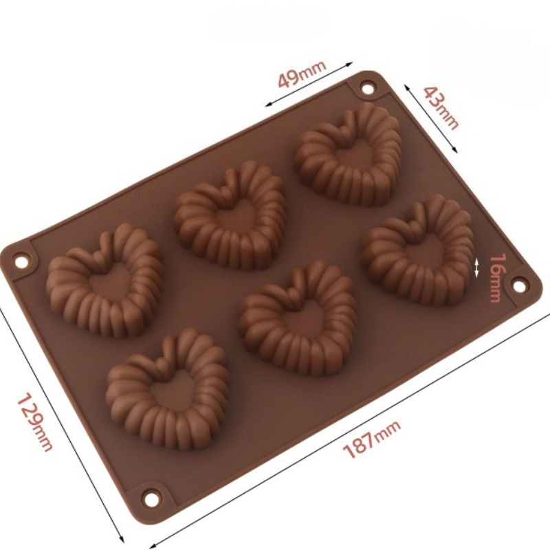 Heart-shaped Silicone Chocolat - огляд і ціна Kitchen Baking Products