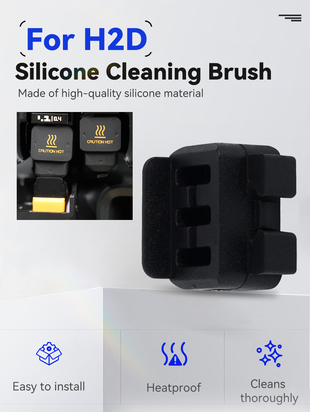 New Nozzle wiper For Bambu Lab - огляд і ціна Pastry Brush Silicone