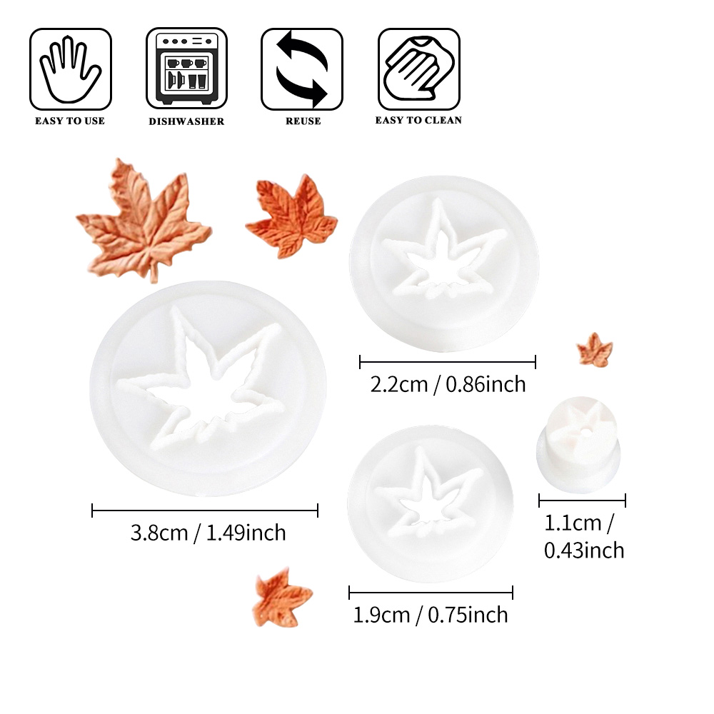 Fall Maple Leaf Plastic Cutter - огляд і ціна Cookie Cutter Set