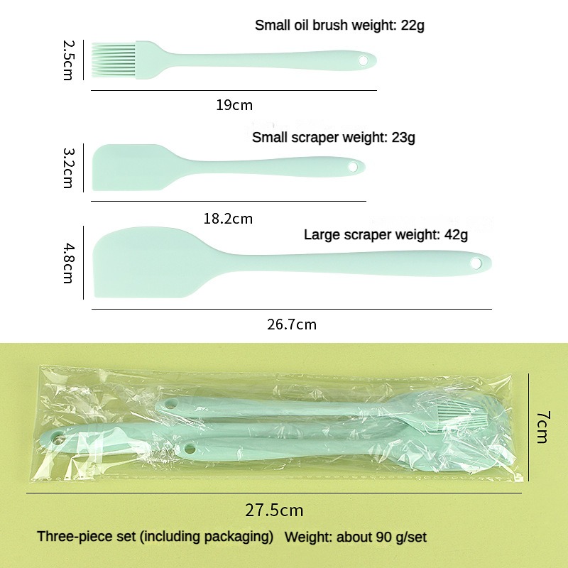 3 piece kitchen baking set all - огляд і ціна Pastry Brush Silicone