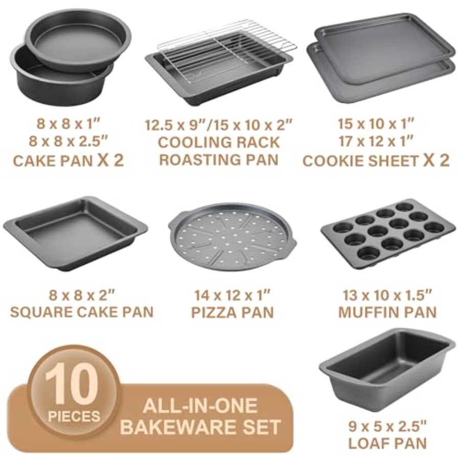 Bakeware Sets, Baking Pans Set - огляд і ціна Kitchen Oven Baking Pans
