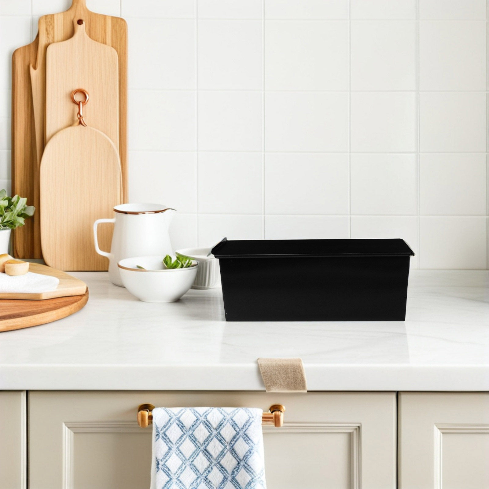 1Pcs Black Loaf Pan with Lid N - огляд і ціна Kitchen Oven Baking Pans