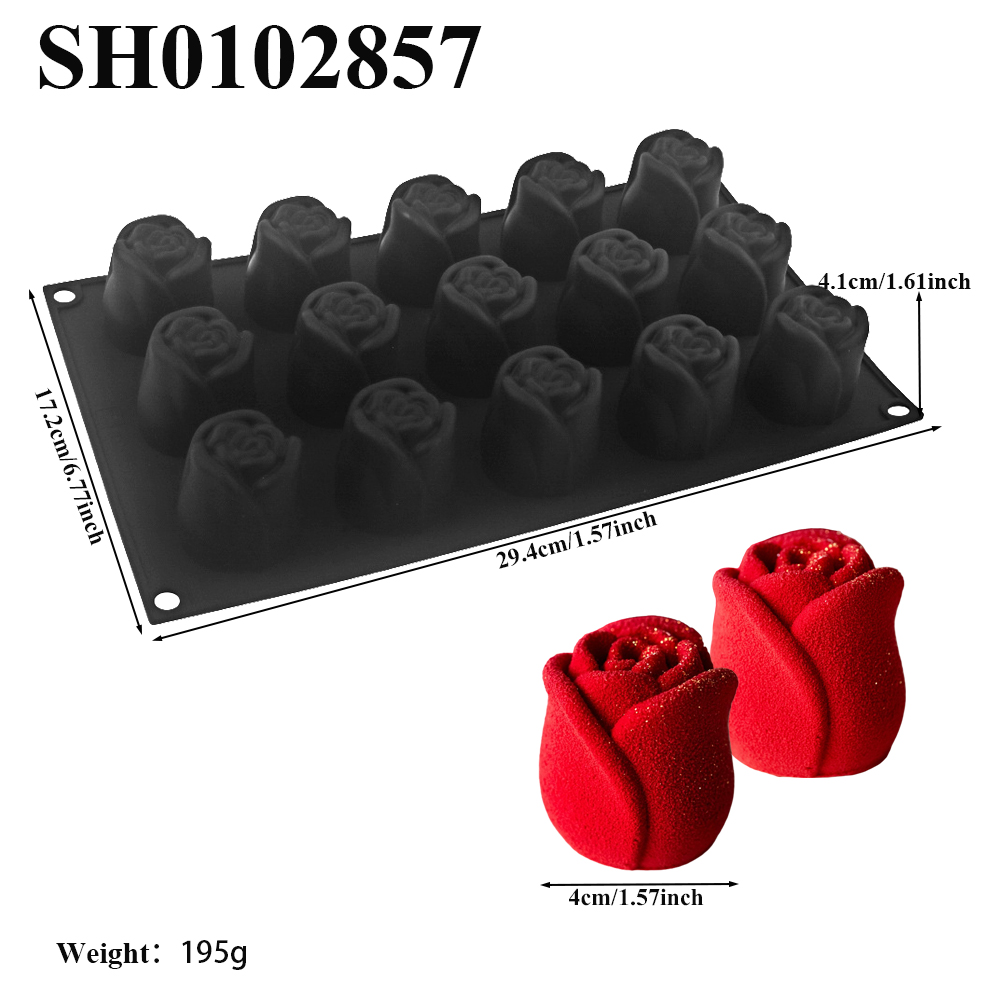 Valentine's Day 15-Cell Rose B - огляд і ціна Kitchen Accessories For Baking