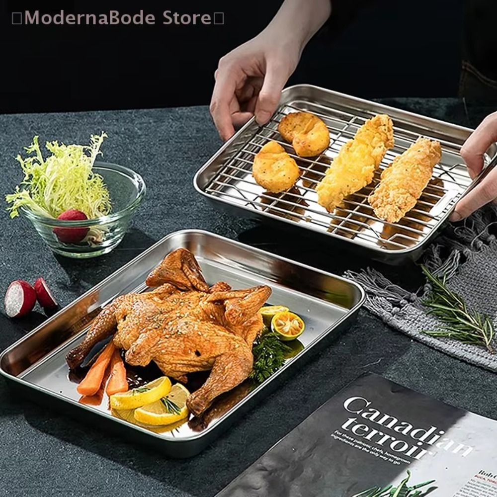 Portable Non-Stick Stainless S - огляд і ціна Kitchen Oven Baking Pans