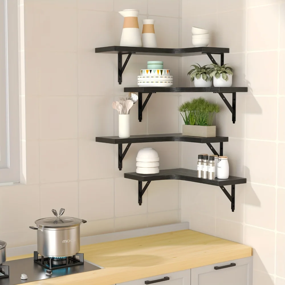 Natural Wood Grain Floating Sh - огляд і ціна Kitchen Zo