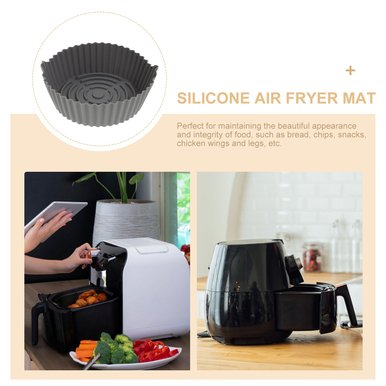 Reusable Silicone Air Fryer Ma - огляд і ціна Kitchen Accessories For Baking