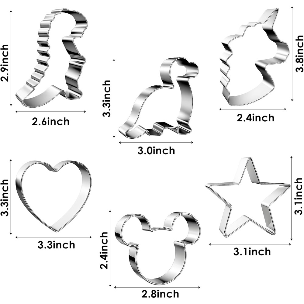 Stainless Steel Cookie Cutters - огляд і ціна Cookie Cutter Set