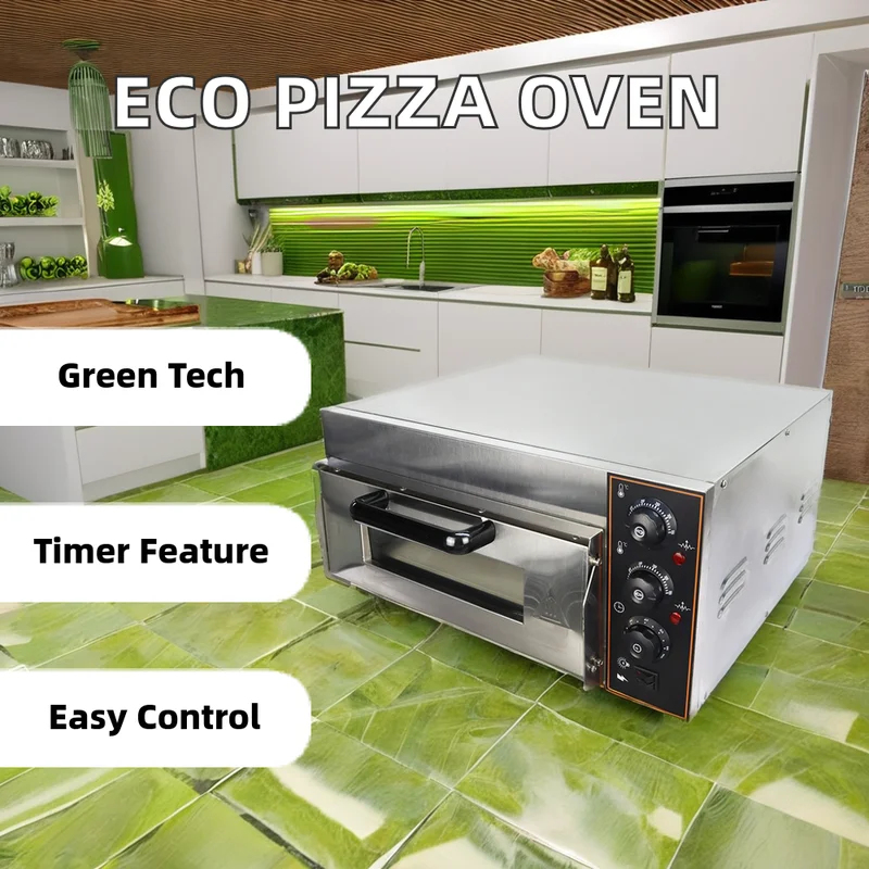 Stainless Steel Single Deck Pi - огляд і ціна Commercial Kitchen Baking Oven