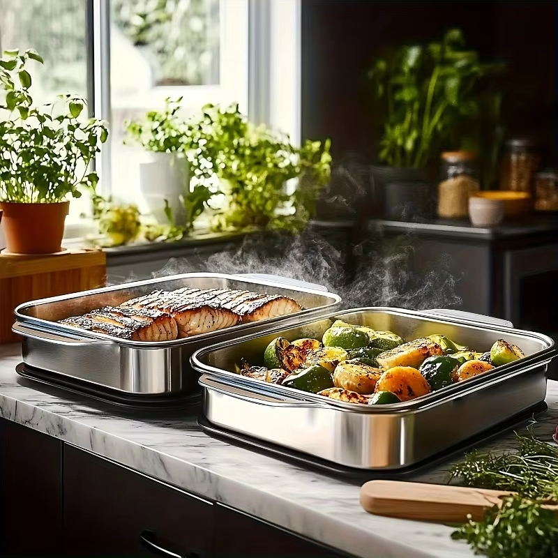 Stainless Steel Deep Baking Pa - огляд і ціна Kitchen Oven Baking Pans