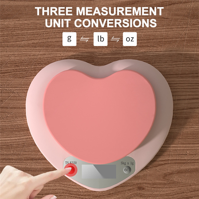 ABBZ-Portable Pink Heart-Shape - огляд і ціна Kitchen Scale Precise
