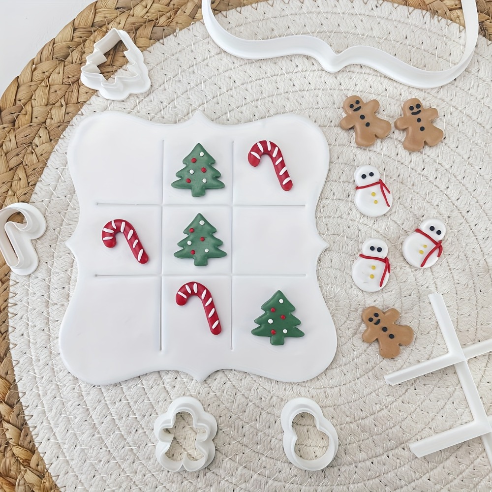 6Pcs Christmas Tic Tac Toe Coo - огляд і ціна Cookie Cutter Set