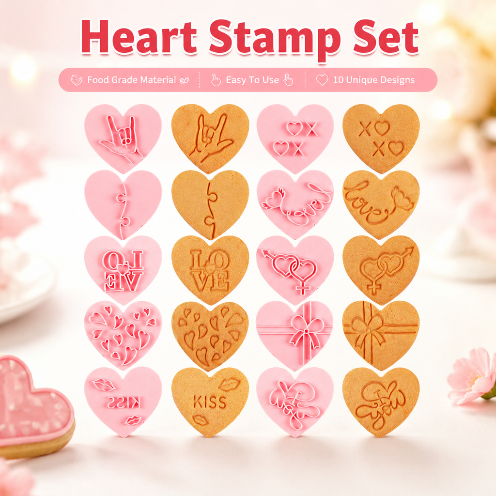 Heart Shape 10pcs Baking Mold  - огляд і ціна Kitchen Accessories For Baking
