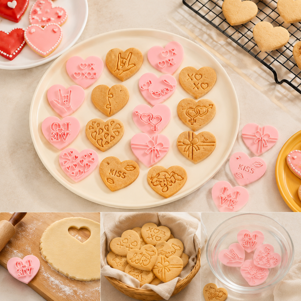 Heart Shape 10pcs Baking Mold  - огляд і ціна Kitchen Accessories For Baking