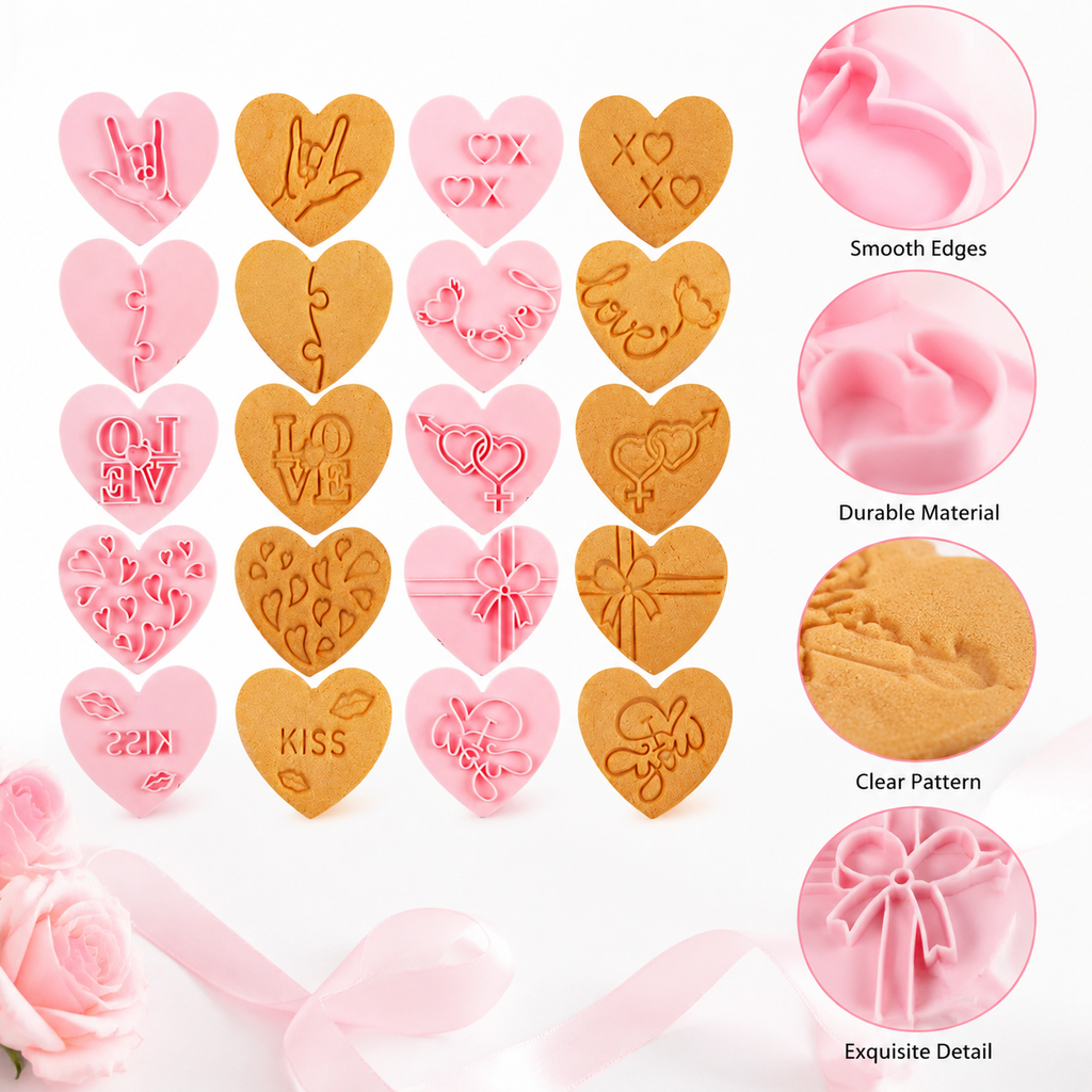 Heart Shape 10pcs Baking Mold  - огляд і ціна Kitchen Accessories For Baking
