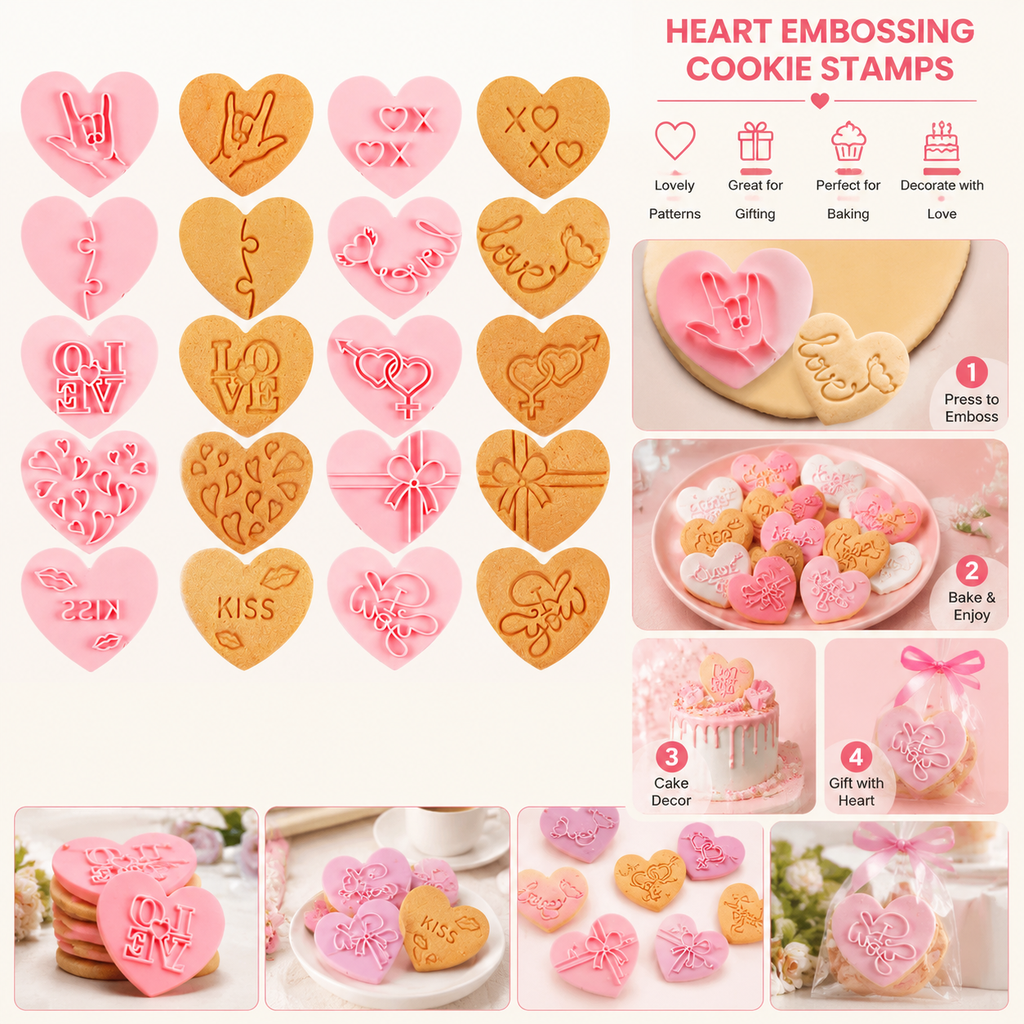 Heart Shape 10pcs Baking Mold  - огляд і ціна Kitchen Accessories For Baking