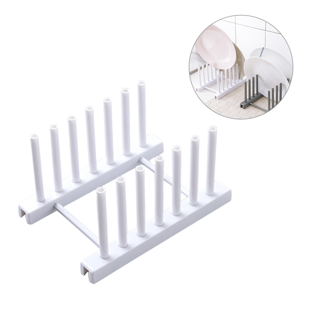 White Plastic Dish Rack Kitche - огляд і ціна Kitchen Baking Cupboard