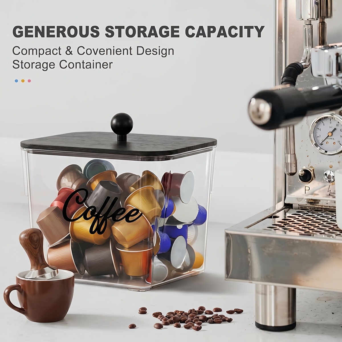 Coffee Pod Holder with Lids Pl - огляд і ціна Kitchen Zo