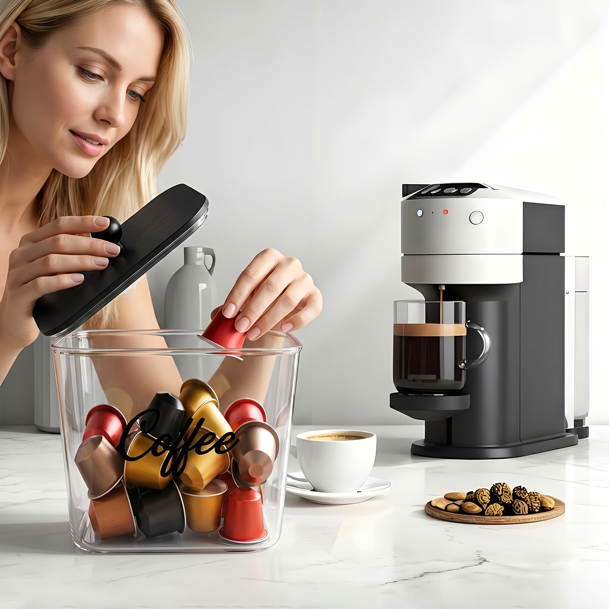 Coffee Pod Holder with Lids Pl - огляд і ціна Kitchen Zo