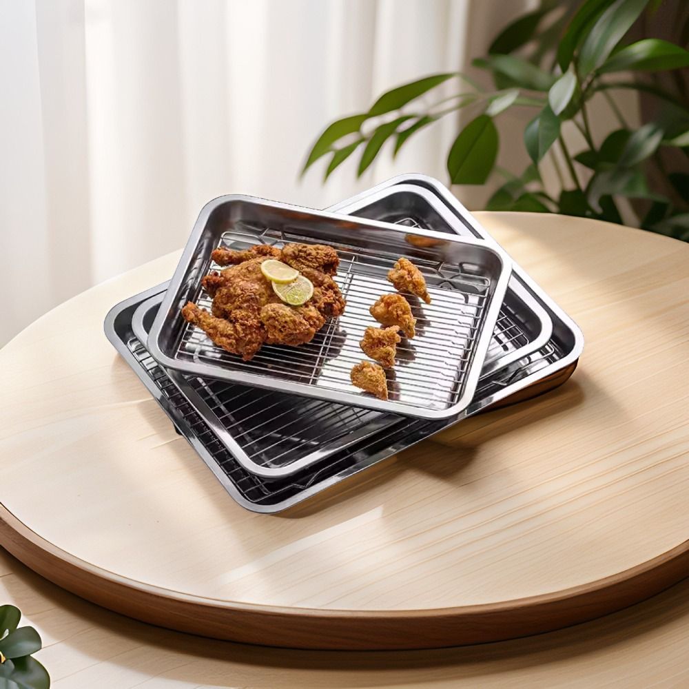 Portable Non-Stick Stainless S - огляд і ціна Kitchen Oven Baking Pans