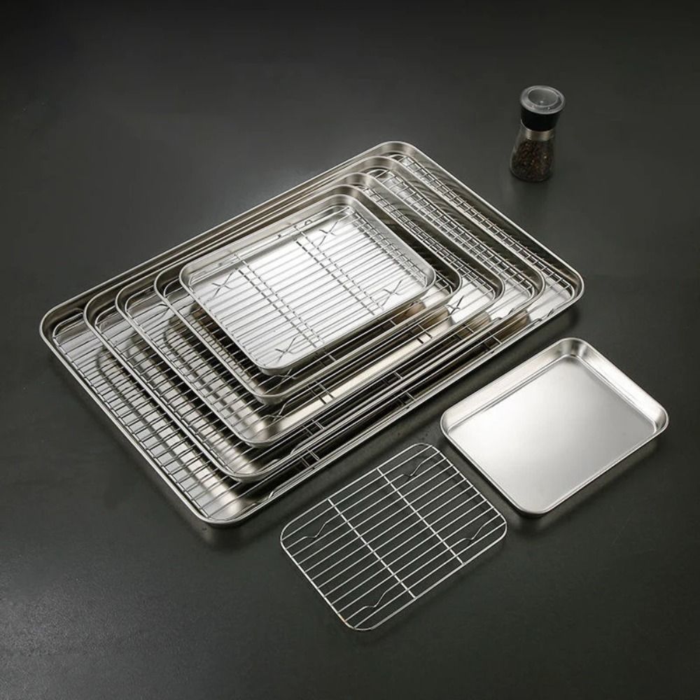 Portable Non-Stick Stainless S - огляд і ціна Kitchen Oven Baking Pans