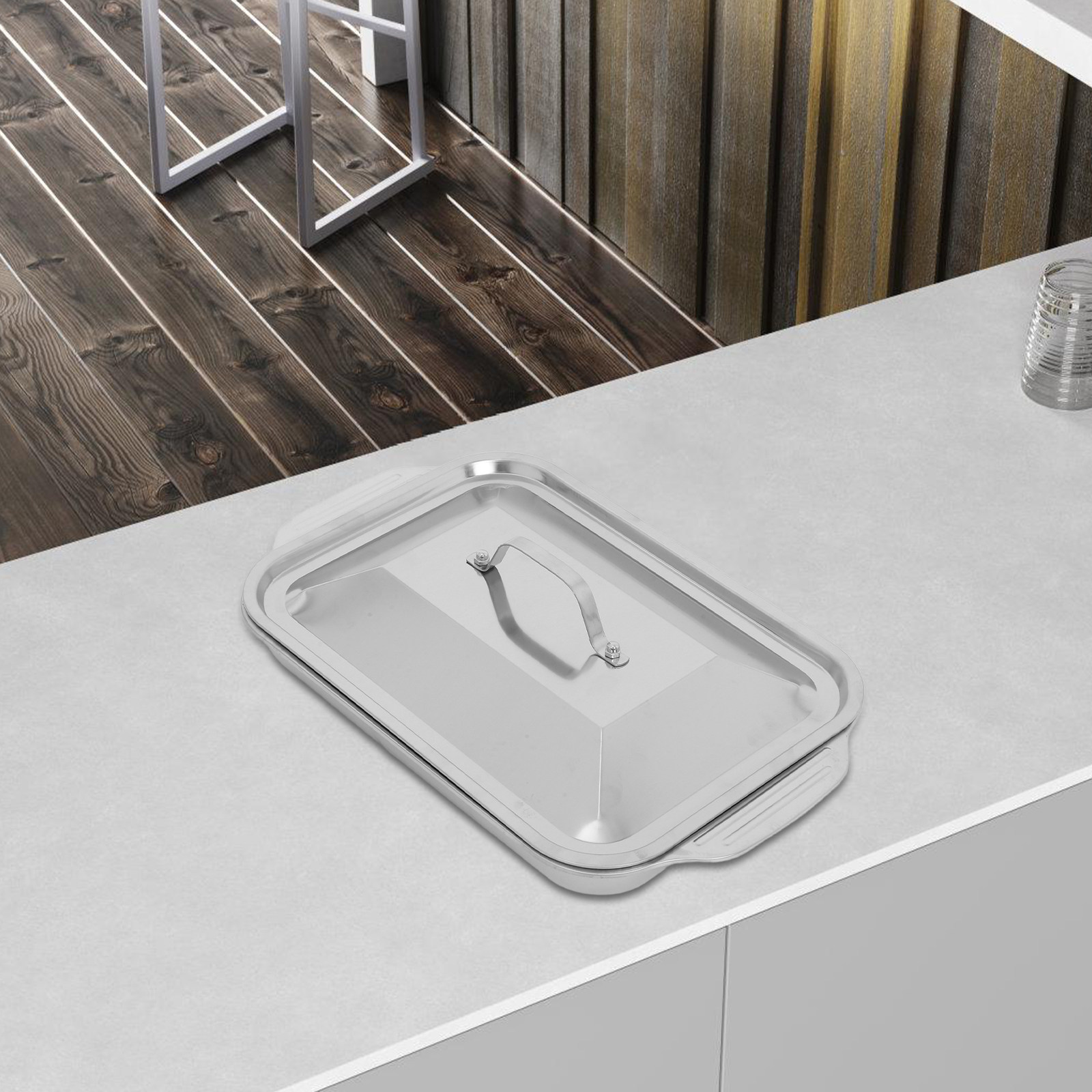 Stainless Steel Rectangular Gr - огляд і ціна Kitchen Oven Baking Pans